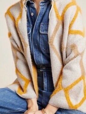 Anthropologie Akemi + Kin kimono Oversized Boho Sweater Cardigan One Size